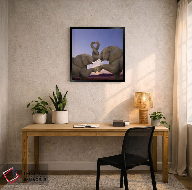 تابلو دکوراتیو خرطوم های تاب خورده اثر لوند روزر - D5B