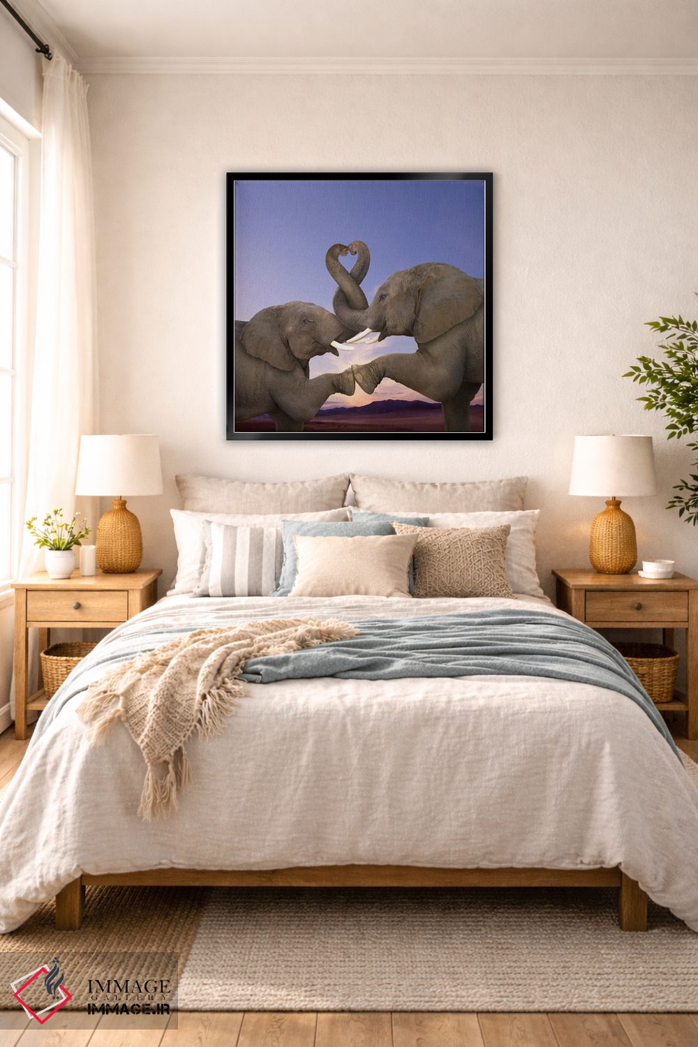 تابلو دکوراتیو خرطوم های تاب خورده اثر لوند روزر - D6B