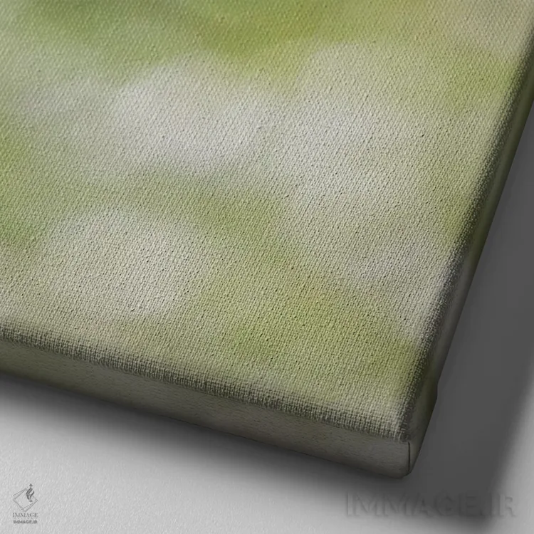 تابلو دکوراتیو مادر و بچه زرافه اثر لوند روزر - نمای نزدیک بافت بوم