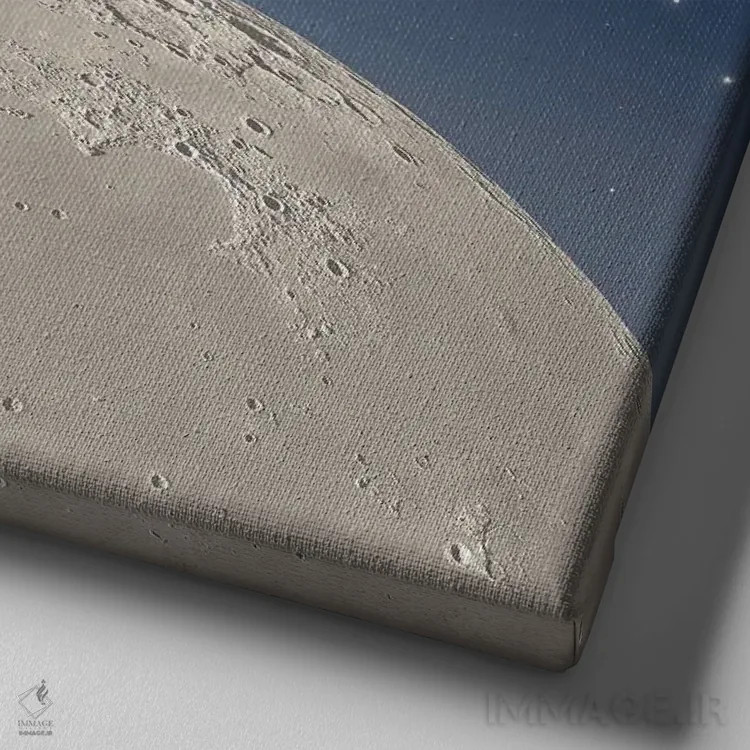 تابلو دکوراتیو خیلی خوشحال اثر لوند روزر - نمای نزدیک بافت بوم