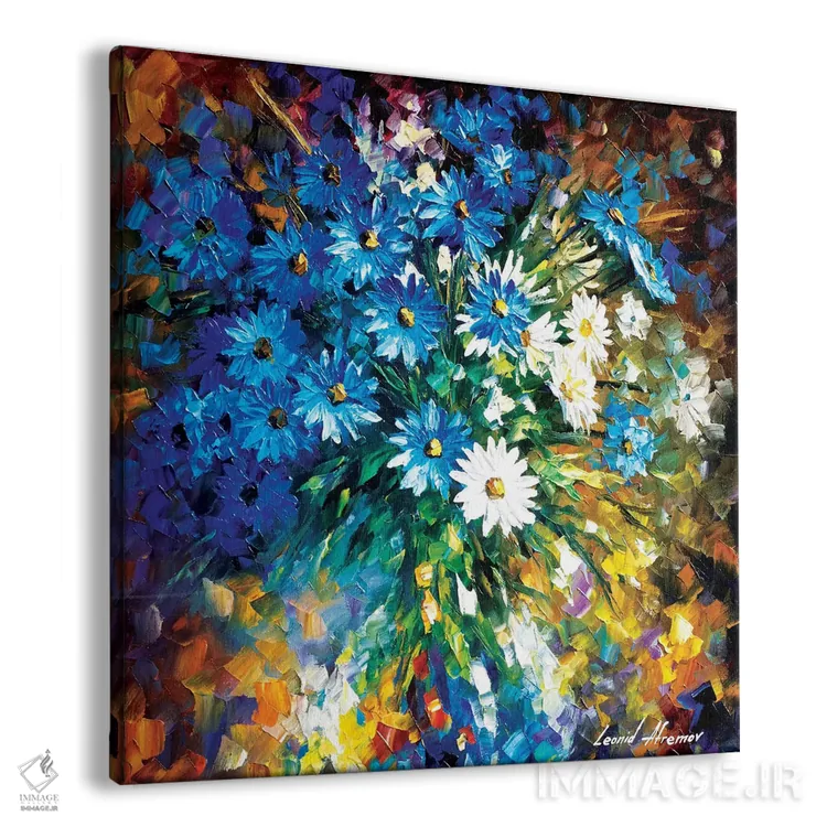 تابلو دکوراتیو دسته گل شادی اثر لئونید آفرموف - نمای پرسپکتیو محصول