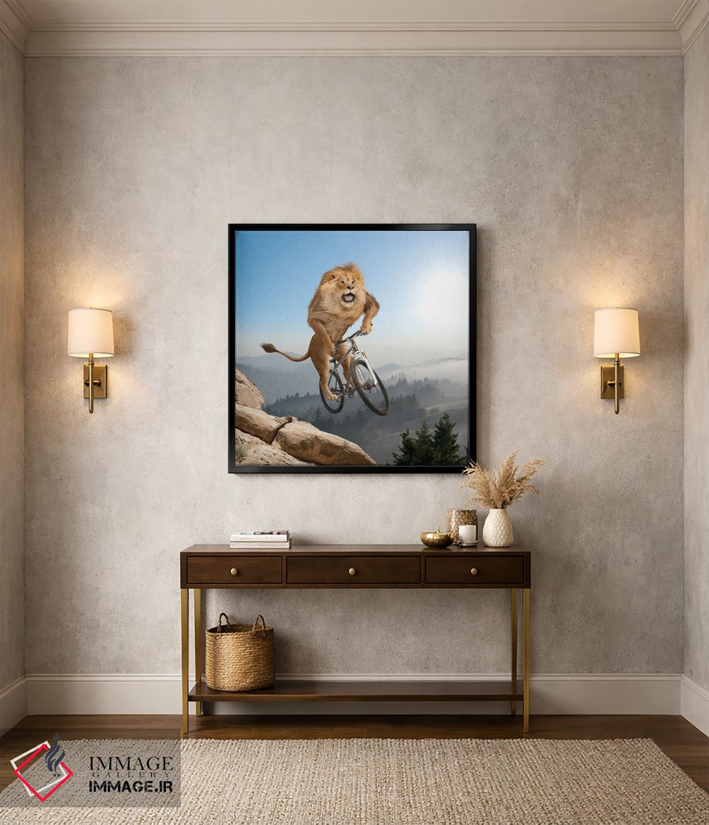 تابلو دکوراتیو شیر کوهستان اثر لوند روزر - D3B