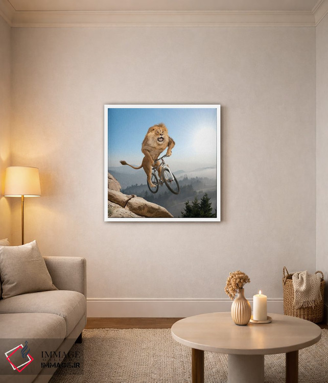 تابلو دکوراتیو شیر کوهستان اثر لوند روزر - D2W