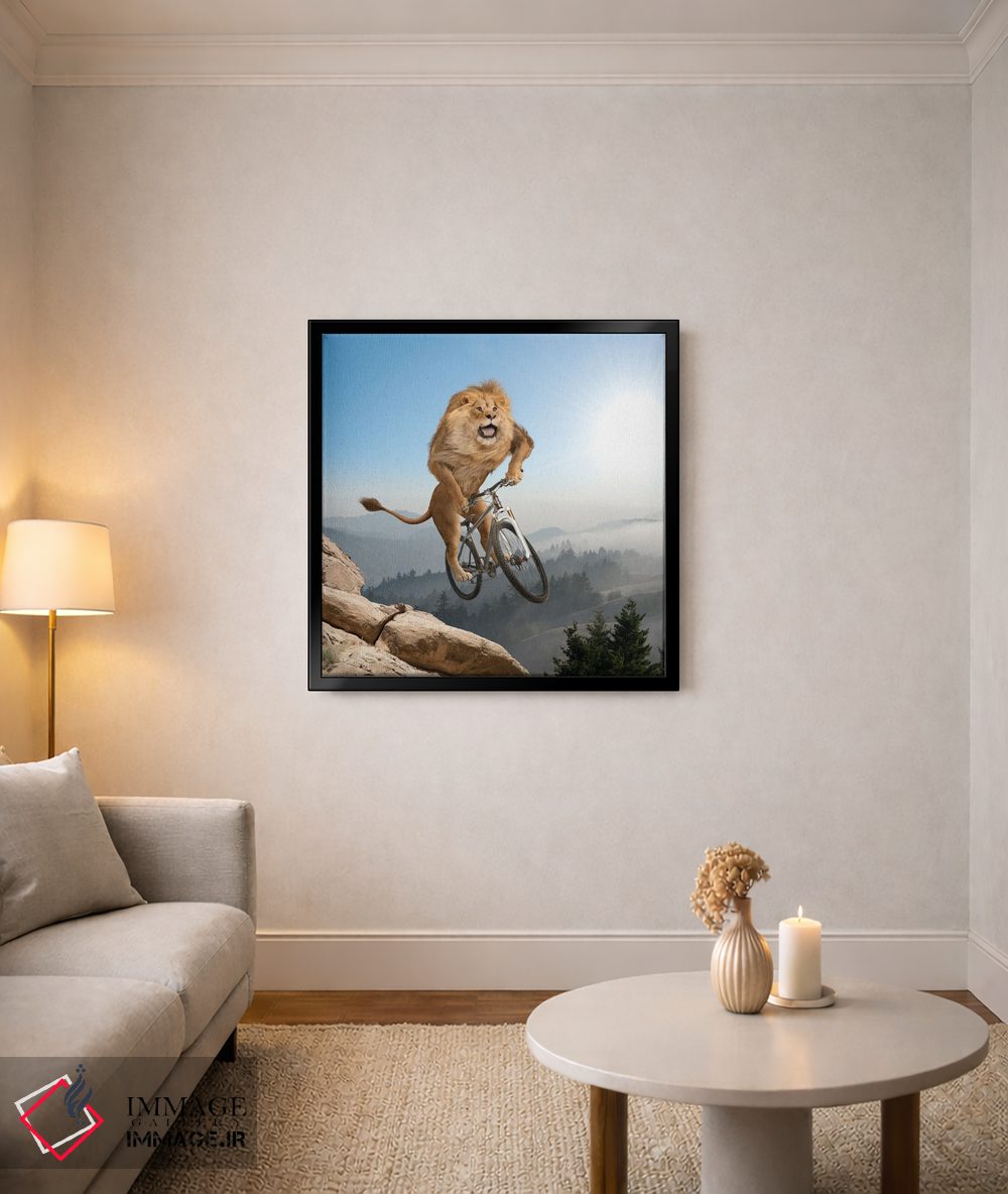 تابلو دکوراتیو شیر کوهستان اثر لوند روزر - D4B