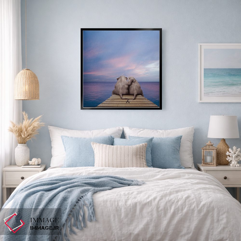 تابلو دکوراتیو اسکله پستاندار بزرگ اثر لوند روزر - D3B