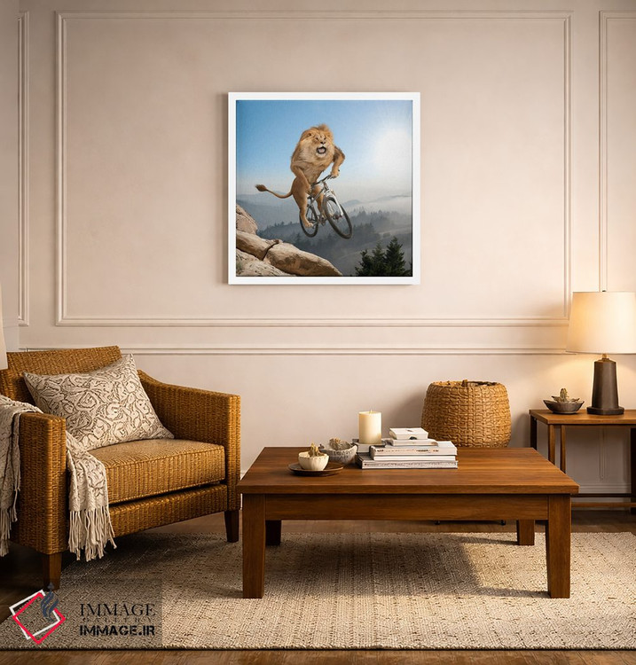 تابلو دکوراتیو شیر کوهستان اثر لوند روزر - D5W