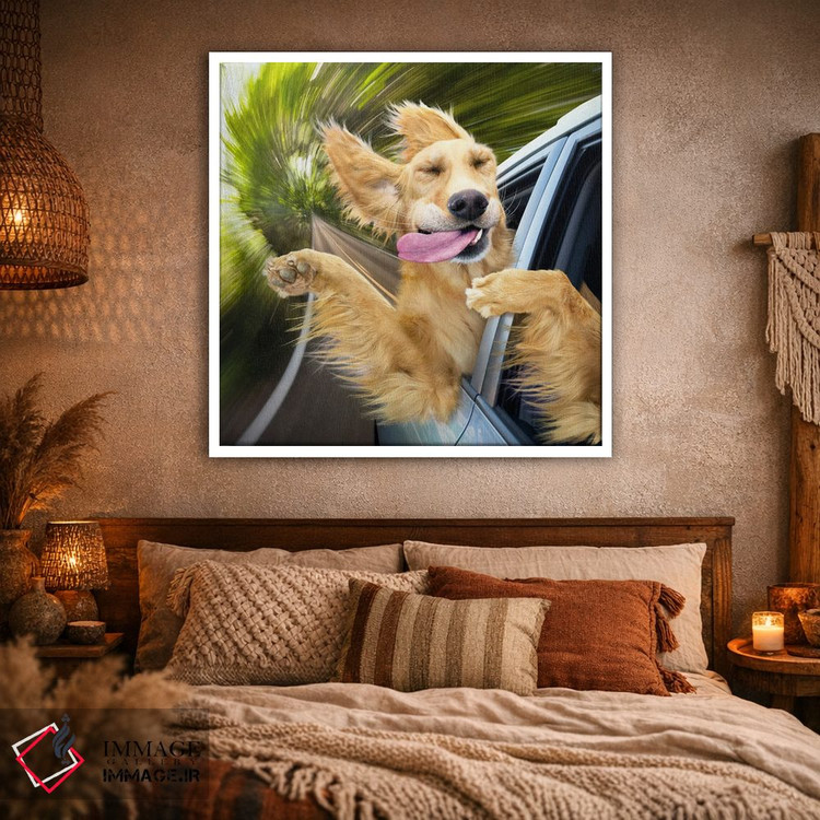 تابلو دکوراتیو بهشت سگ ها اثر لوند روزر - D1W