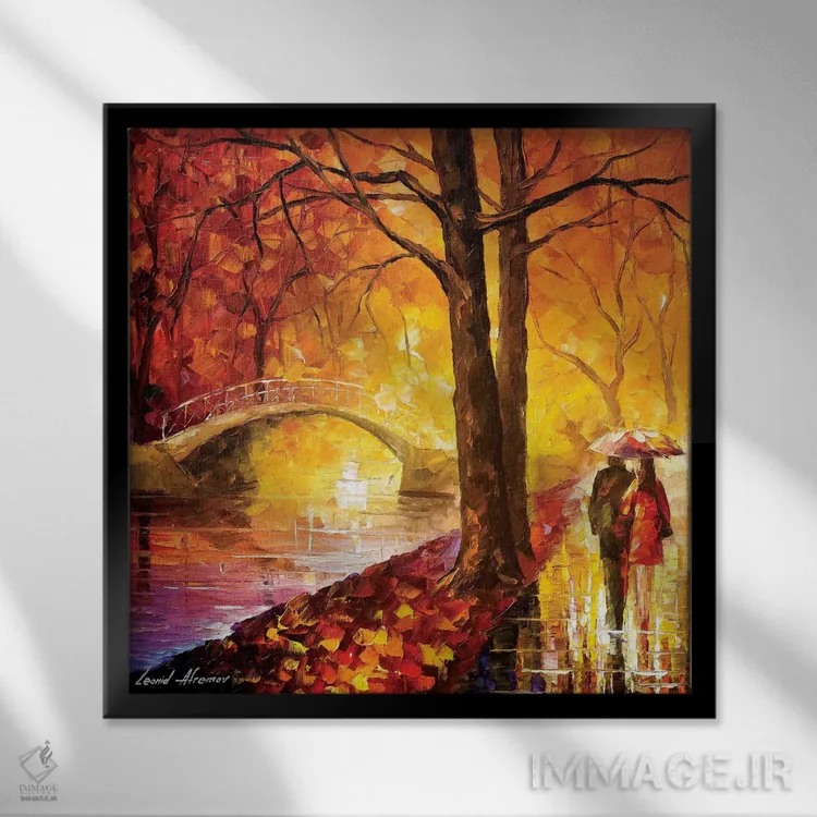 تابلو دکوراتیو احساسات خیالی اثر لئونید آفرموف - نمای قابدار مشکی