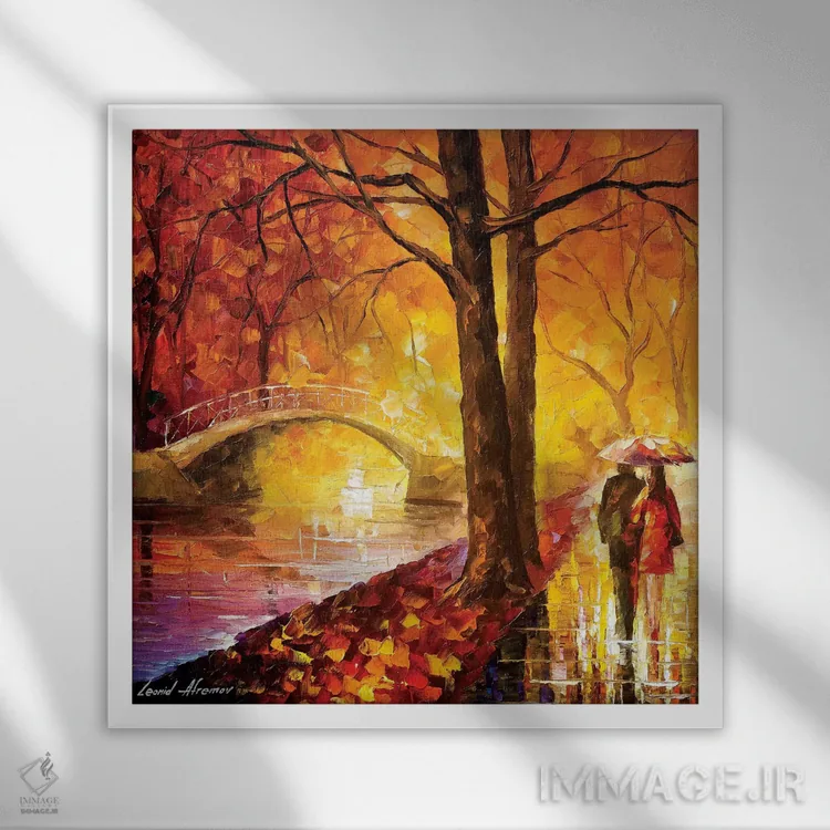 تابلو دکوراتیو احساسات خیالی اثر لئونید آفرموف - نمای قابدار سفید