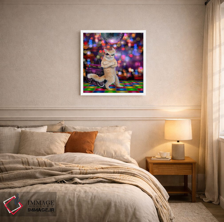 تابلو دکوراتیو گربه خونسرد اثر لوند روزر - D5W