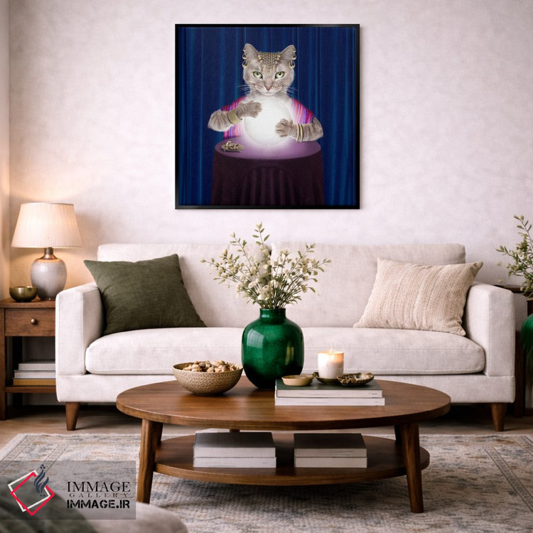 تابلو دکوراتیو گربه فال گیر اثر لوند روزر - D4B