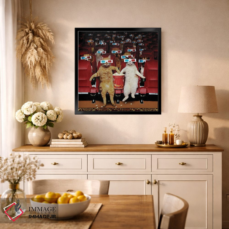 تابلو دکوراتیو نمایش حیوانات خانگی اثر لوند روزر - D1B
