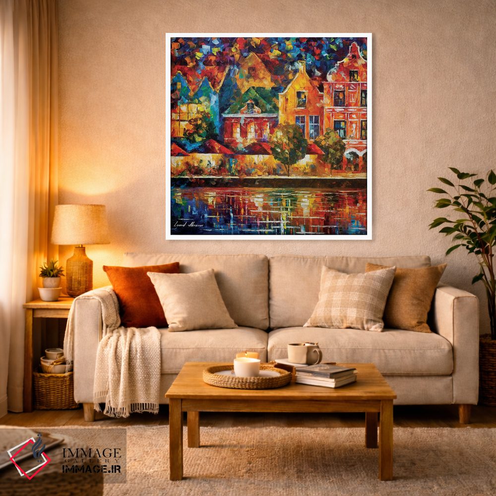تابلو دکوراتیو آمستردام رویایی من اثر لئونید آفرموف - D3W