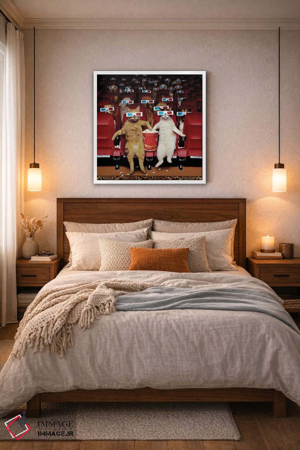 تابلو دکوراتیو نمایش حیوانات خانگی اثر لوند روزر - D4W