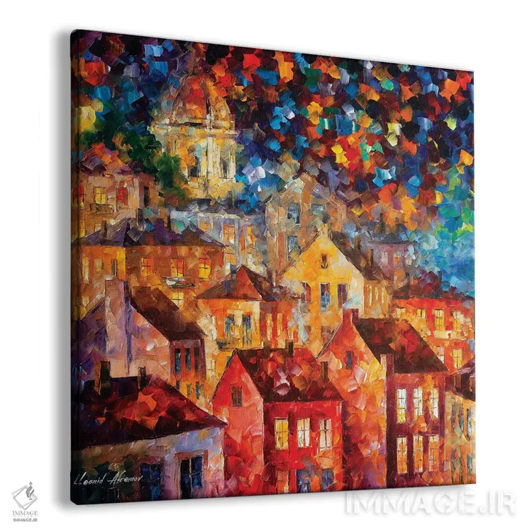 تابلو دکوراتیو تپه های رویایی من اثر لئونید آفرموف - نمای پرسپکتیو محصول