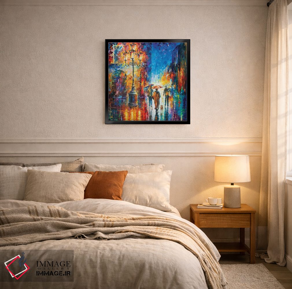 تابلو دکوراتیو باران شدید اثر لئونید آفرموف - D5B