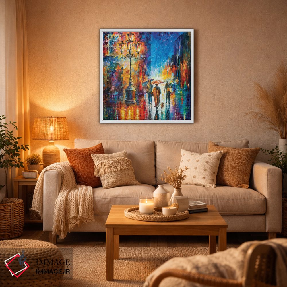 تابلو دکوراتیو باران شدید اثر لئونید آفرموف - D4W