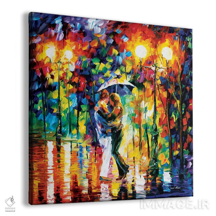 تابلو دکوراتیو رقص بارانی I اثر لئونید آفرموف - نمای پرسپکتیو محصول