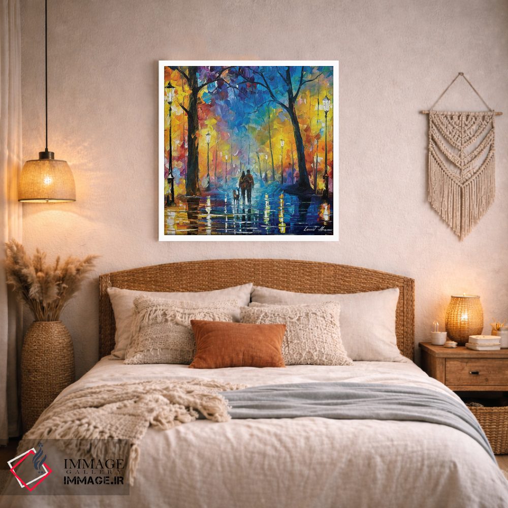 تابلو دکوراتیو پارک بارانی اثر لئونید آفرموف - D1W