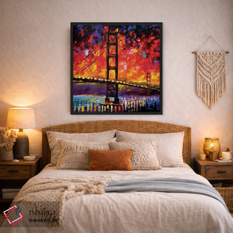 تابلو دکوراتیو پل گلدن گیت اثر لئونید آفرموف - D3B