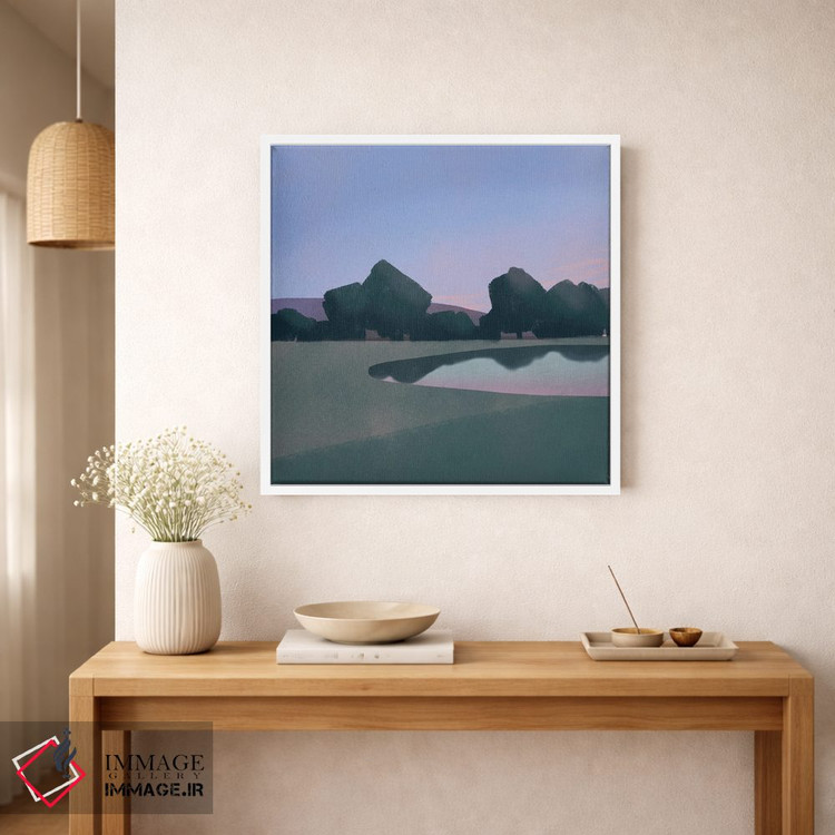 تابلو مینیمال سرزمین بنفش اثر لیتل باور - D1W