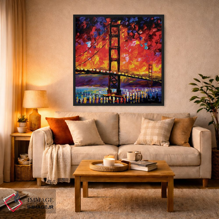 تابلو دکوراتیو پل گلدن گیت اثر لئونید آفرموف - D4B