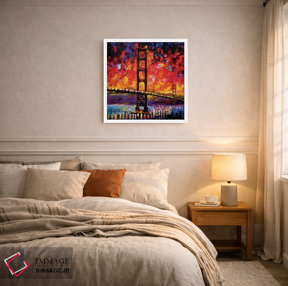 تابلو دکوراتیو پل گلدن گیت اثر لئونید آفرموف - D5W