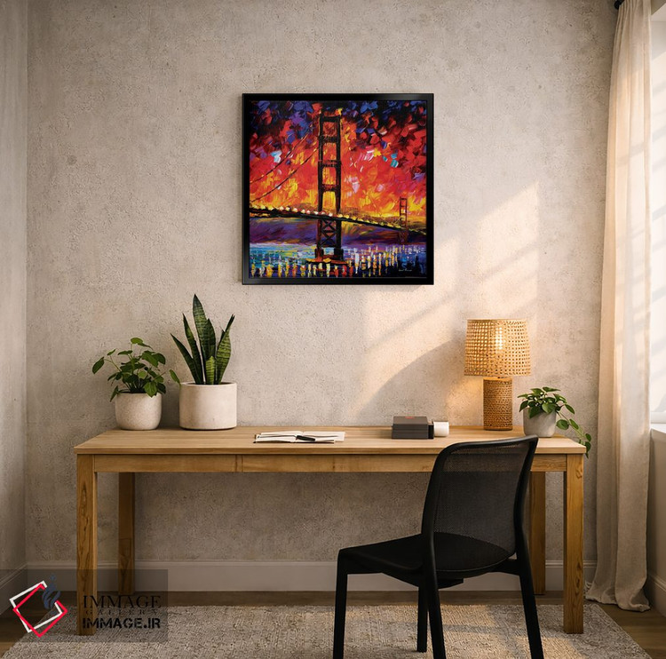 تابلو دکوراتیو پل گلدن گیت اثر لئونید آفرموف - D6B