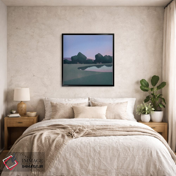 تابلو مینیمال سرزمین بنفش اثر لیتل باور - D6B