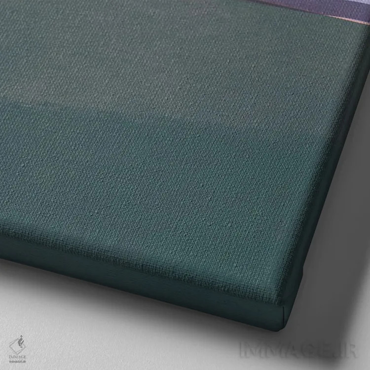 تابلو مینیمال انبار آرام اثر لیتل باور - نمای نزدیک بافت بوم