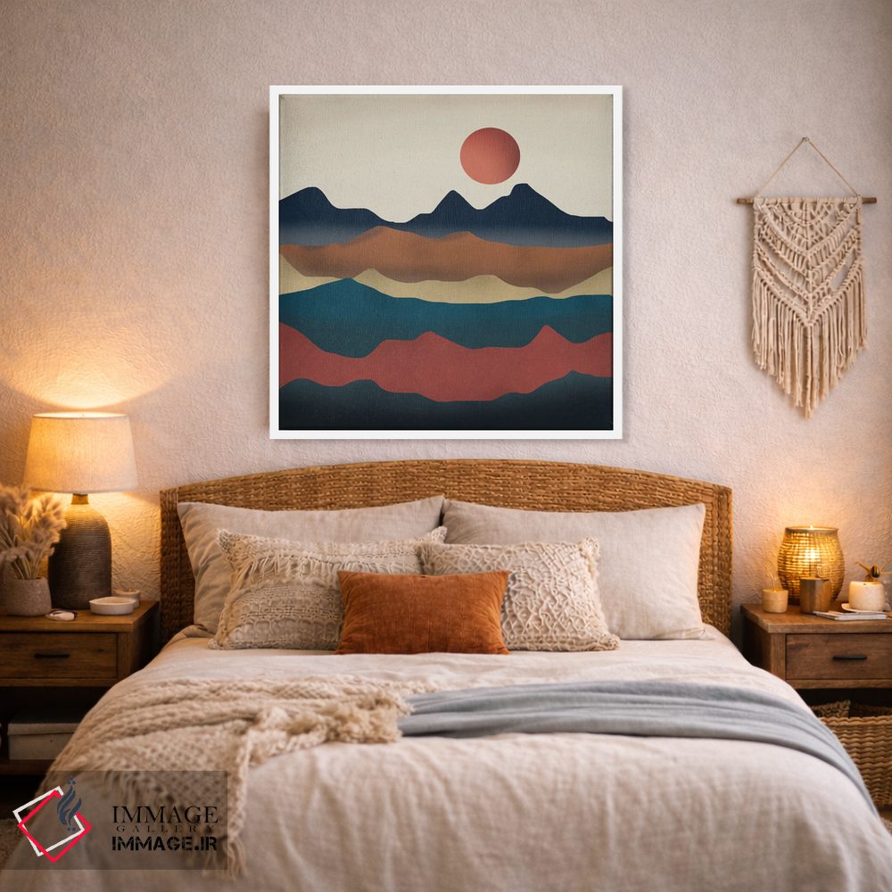 تابلو مینیمال سیاره سرخ اثر لیتل باور - D2W