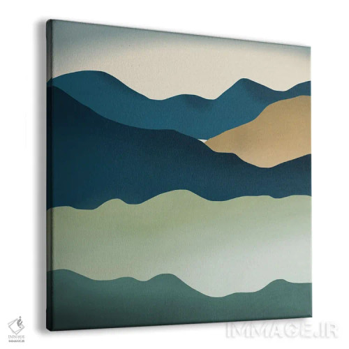 تابلو مینیمال تپه های فانتزی اثر لیتل باور - نمای پرسپکتیو محصول