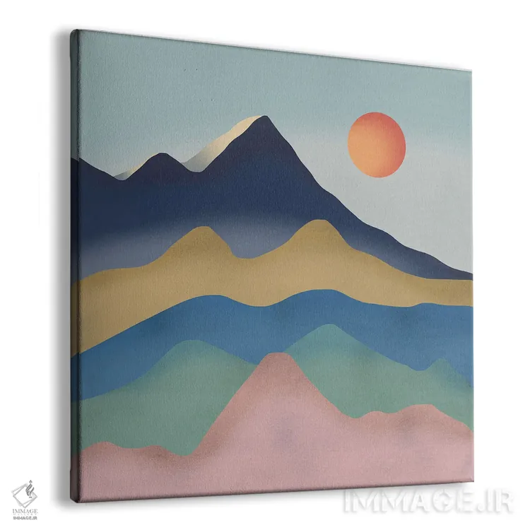 تابلو مینیمال سیاره فانتزی اثر لیتل باور - نمای پرسپکتیو محصول