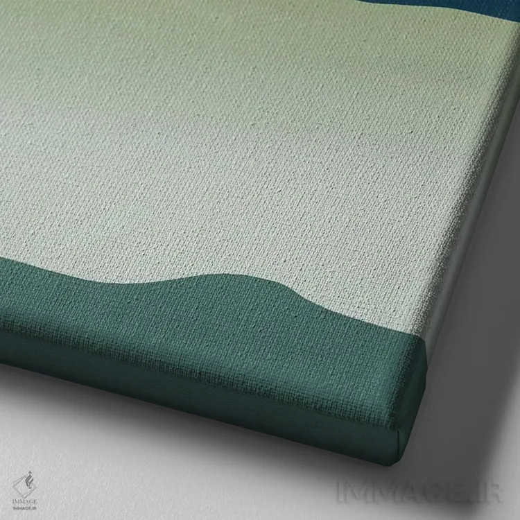 تابلو مینیمال تپه های فانتزی اثر لیتل باور - نمای نزدیک بافت بوم