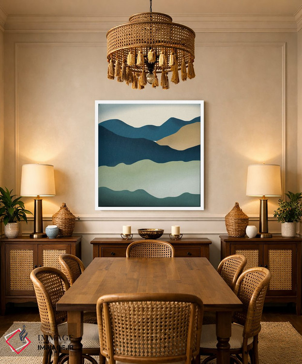 تابلو مینیمال تپه های فانتزی اثر لیتل باور - D3W