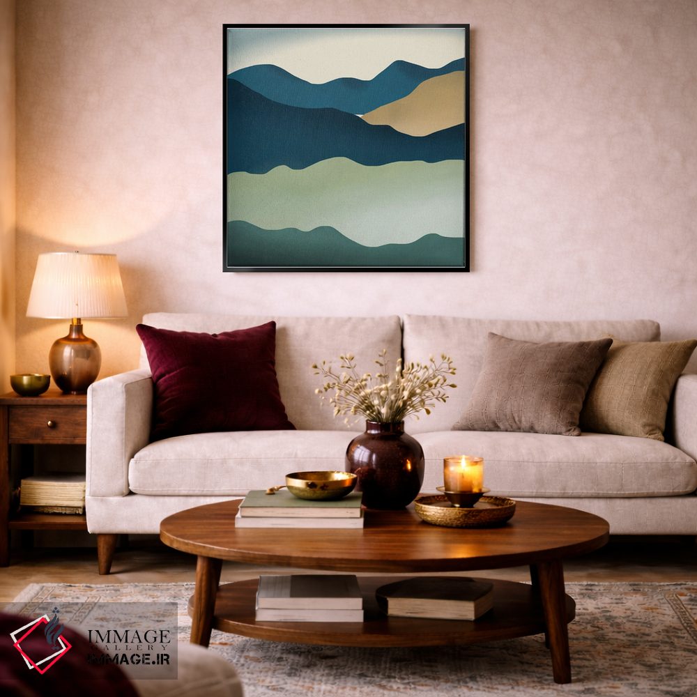 تابلو مینیمال تپه های فانتزی اثر لیتل باور - D5B