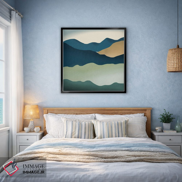 تابلو مینیمال تپه های فانتزی اثر لیتل باور - D6B
