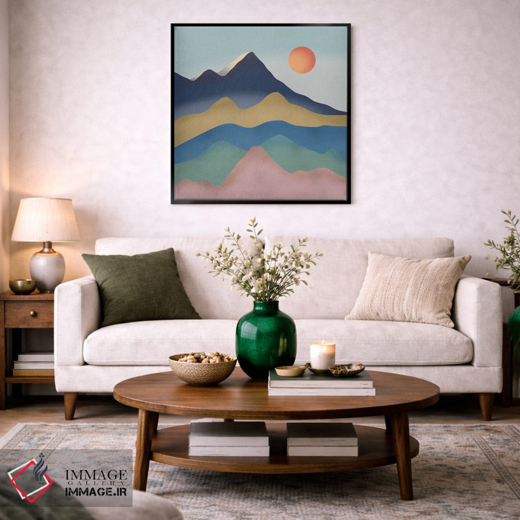 تابلو مینیمال سیاره فانتزی اثر لیتل باور - D2B