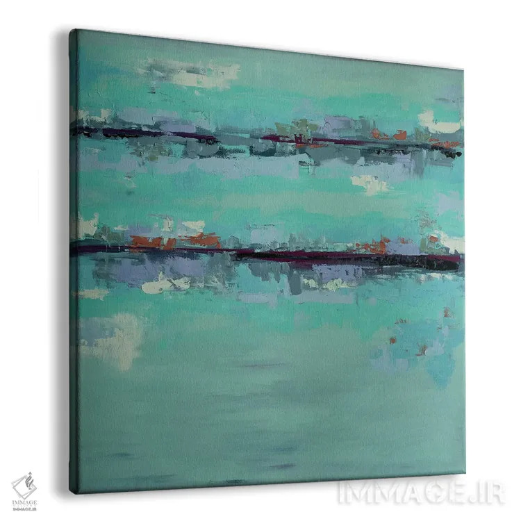 تابلو مینیمال باران ملایم در جزیره مارکو اثر شالیمار لگاسپی - نمای پرسپکتیو محصول
