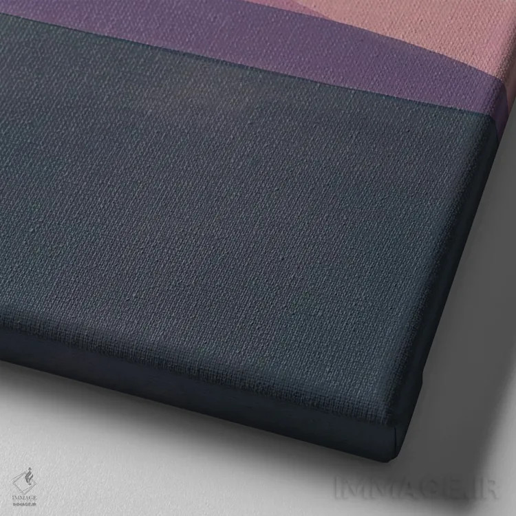 تابلو مینیمال نور از دل تاریکی اثر لیتل باور - نمای نزدیک بافت بوم