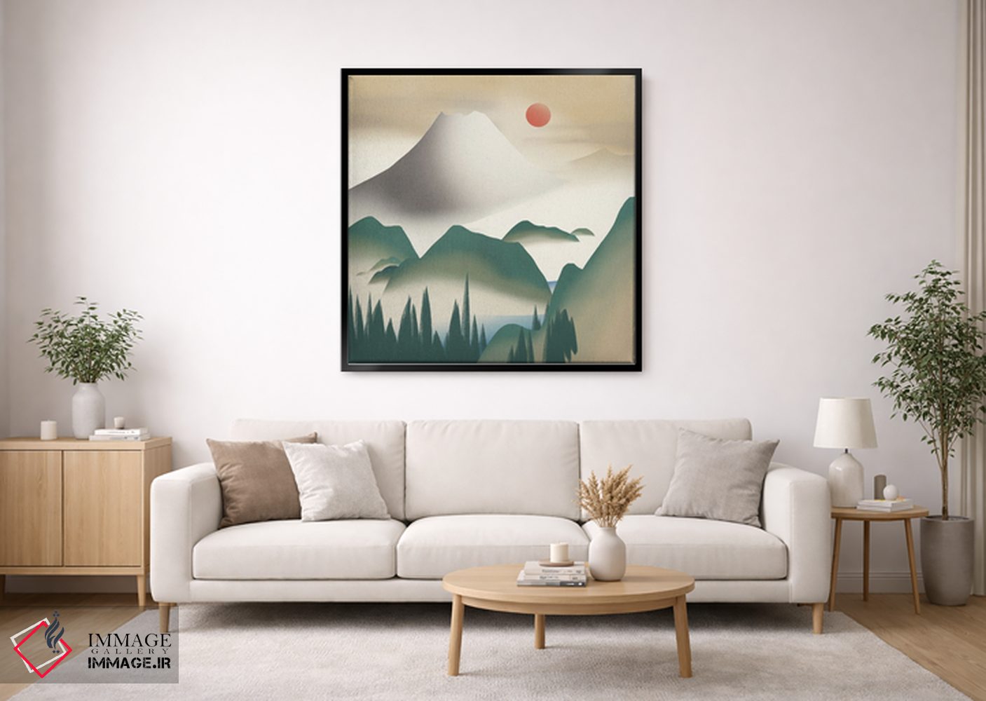 تابلو مینیمال کوه خاکستری اثر لیتل باور - D2B