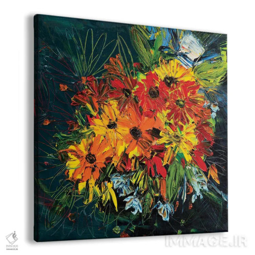 تابلو انتزاعی عروسی امانوئل اثر شالیمار لگاسپی - نمای پرسپکتیو محصول