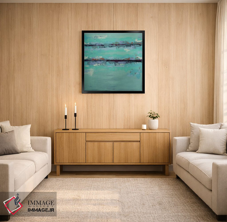 تابلو مینیمال باران ملایم در جزیره مارکو اثر شالیمار لگاسپی - D3B