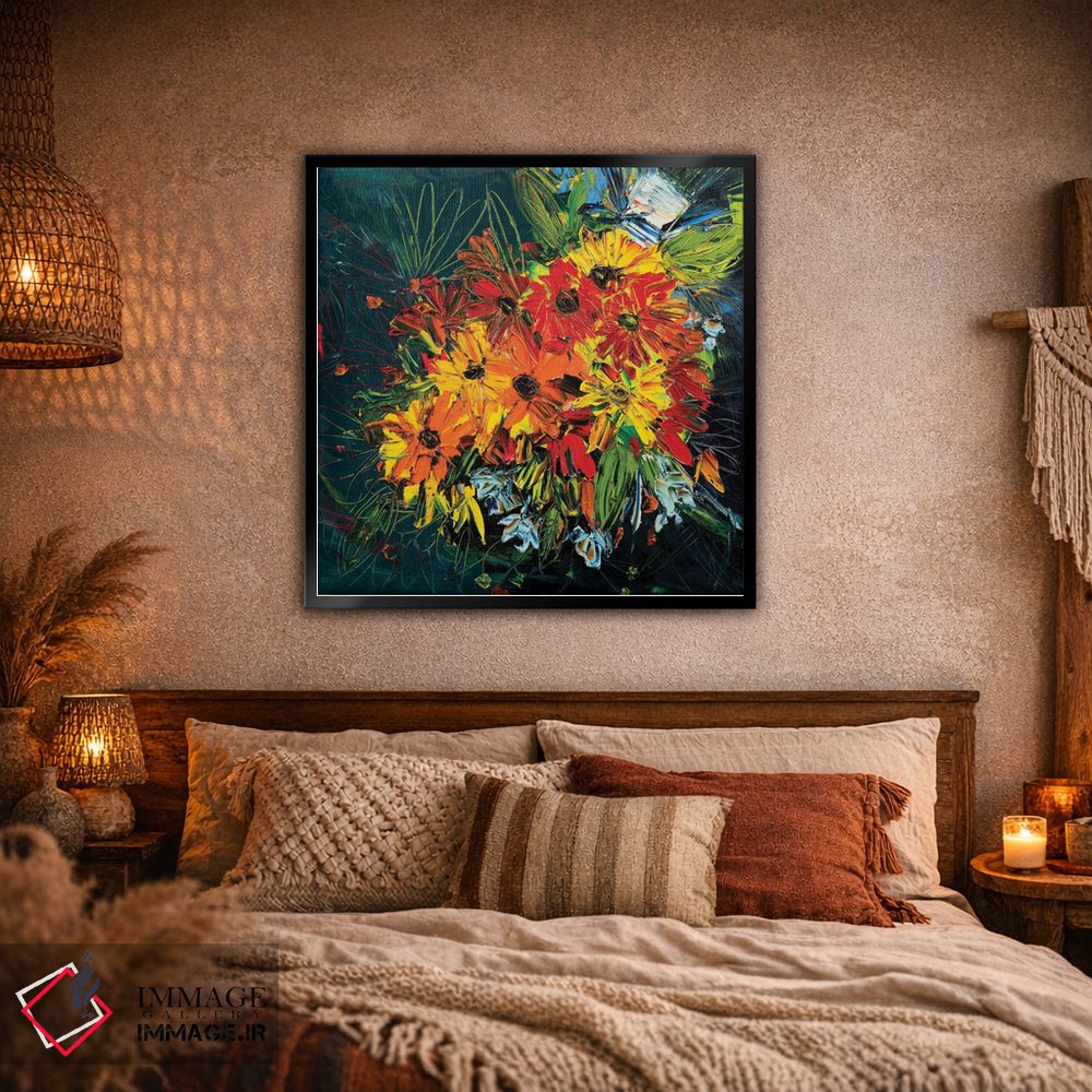 تابلو انتزاعی عروسی امانوئل اثر شالیمار لگاسپی - D2B