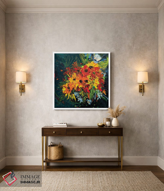 تابلو انتزاعی عروسی امانوئل اثر شالیمار لگاسپی - D3W