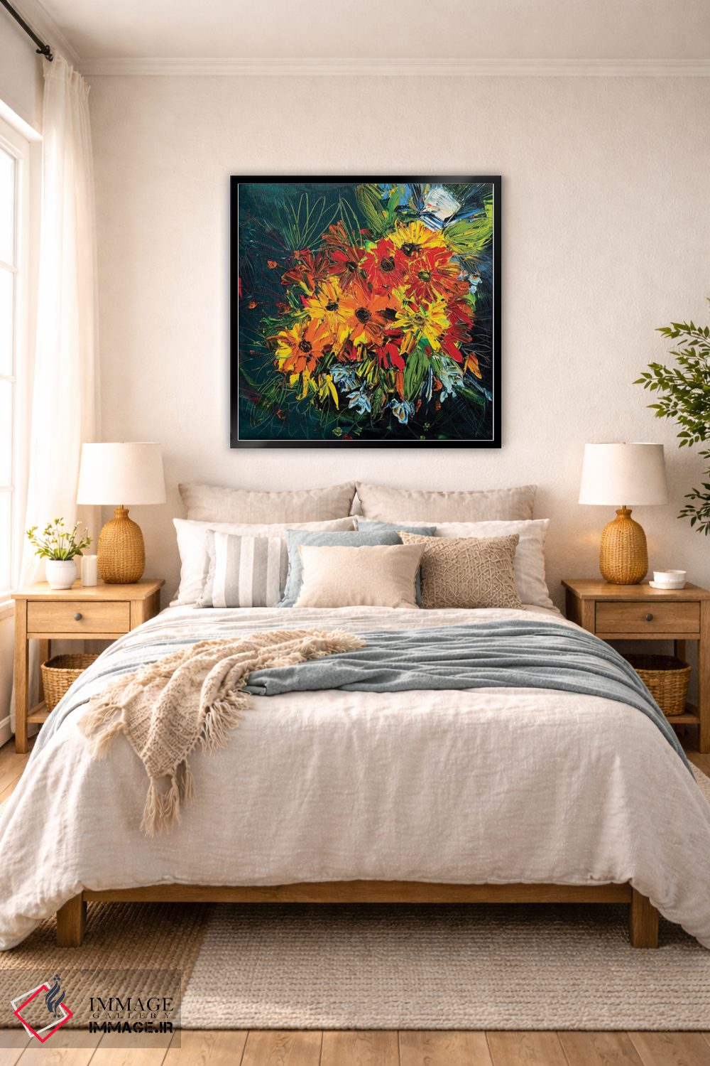 تابلو انتزاعی عروسی امانوئل اثر شالیمار لگاسپی - D6B