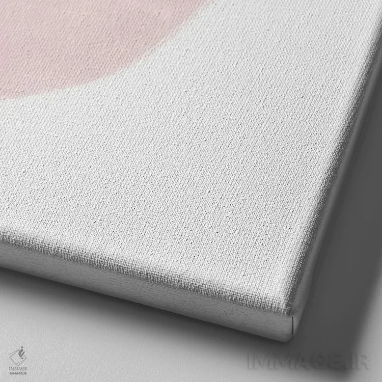 تابلو مدرن بچه یوزپلنگ صورتی اثر لیا استراتسما - نمای نزدیک بافت بوم