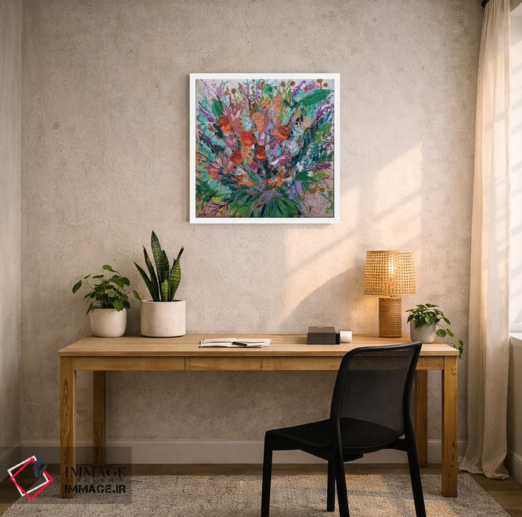 تابلو انتزاعی رزهای وداع اثر شالیمار لگاسپی - D4W