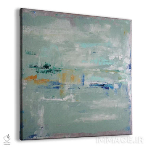 تابلو مینیمال خیال پردازی در نقره ای اثر شالیمار لگاسپی - نمای پرسپکتیو محصول