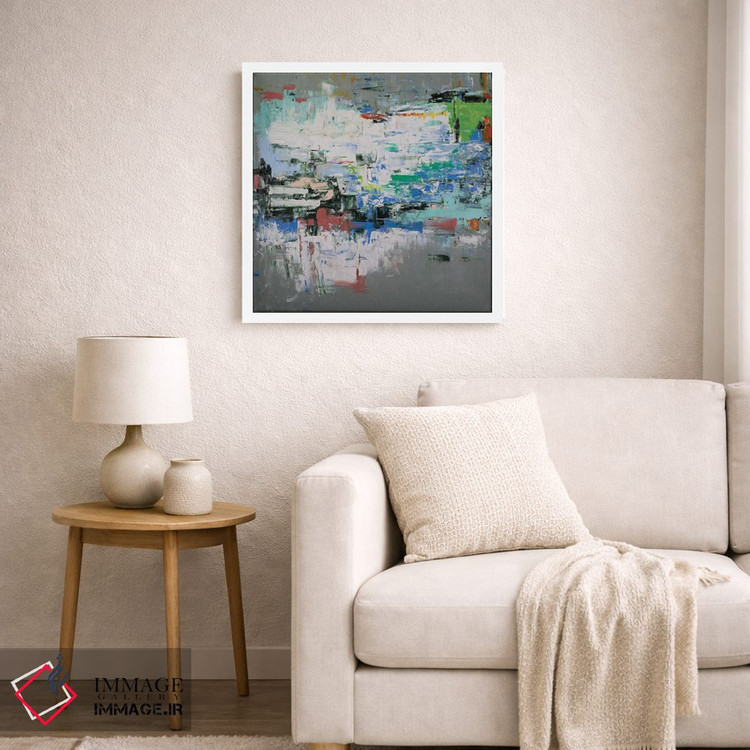 تابلو انتزاعی طوفان های کانزاس سیتی اثر شالیمار لگاسپی - D4W